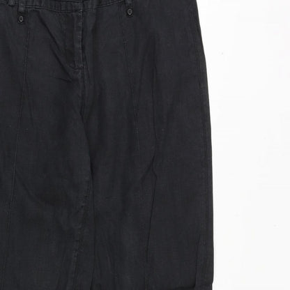 Womens UK Size 34 in Promod Regular Fit  Black Trousers