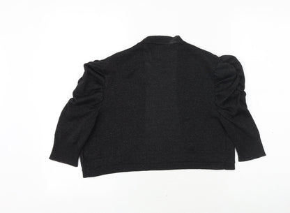 George Womens Grey V-Neck Viscose Shrug Jumper Size 10