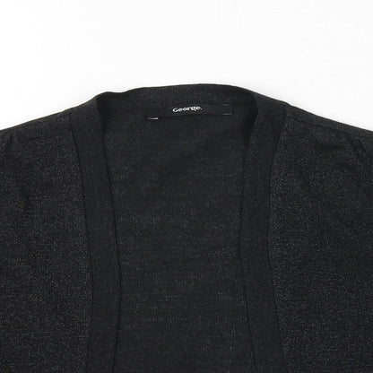 George Womens Grey V-Neck Viscose Shrug Jumper Size 10