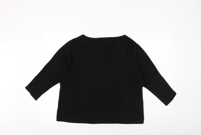 Womens UK Size M VERO MODA Black Pullover Jumper