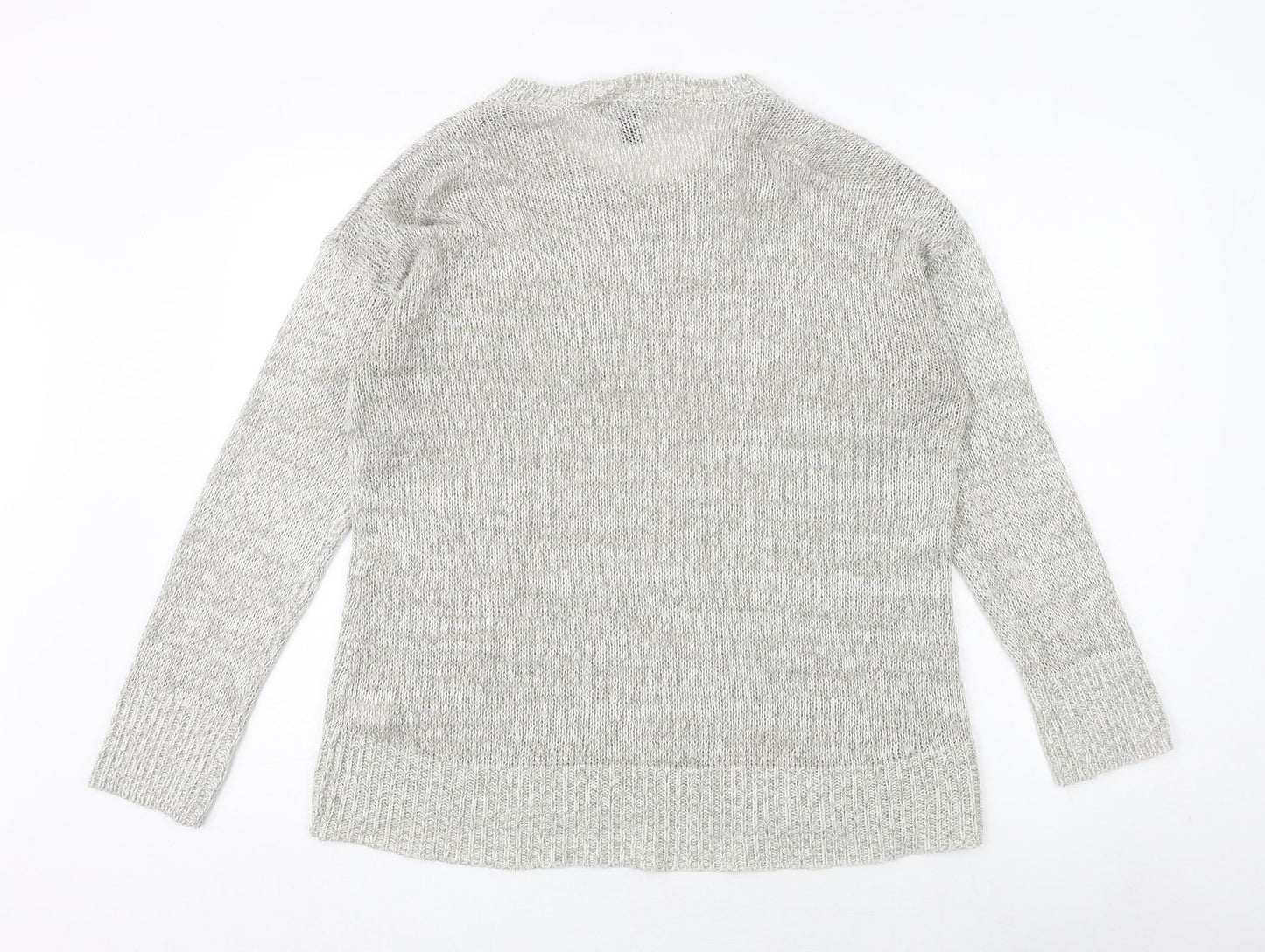 Womens UK Size L New Look Grey Pullover Jumper