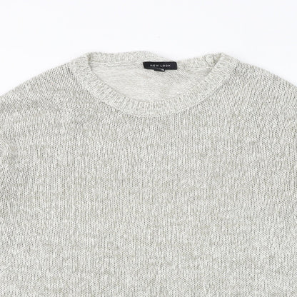 Womens UK Size L New Look Grey Pullover Jumper