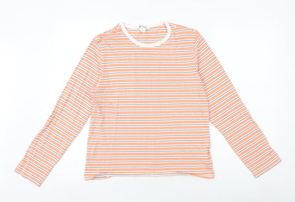 Womens UK Size S Monki Orange Basic T-Shirt