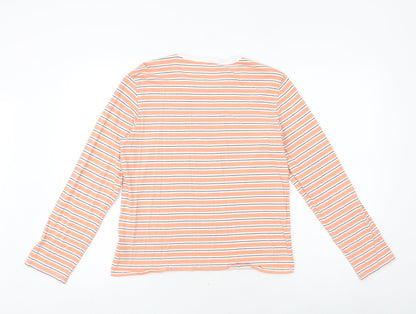 Womens UK Size S Monki Orange Basic T-Shirt