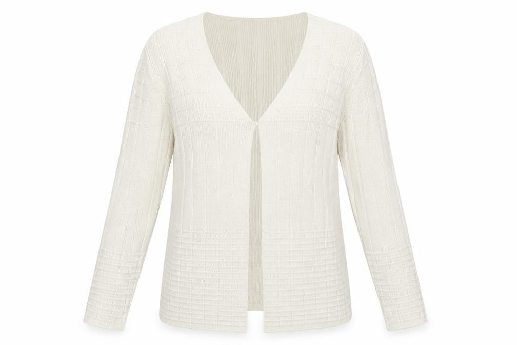 Womens UK Size M House of Fraser Beige Cardigan Jumper