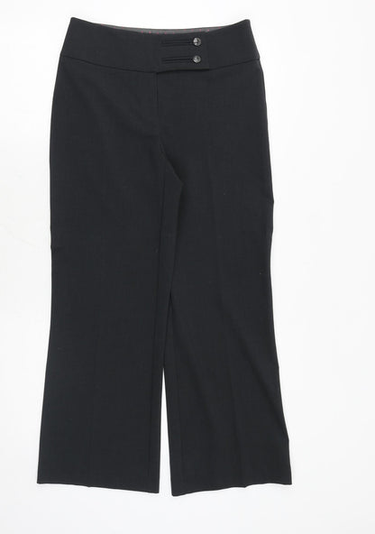 Womens UK Size 8 Marks and Spencer Regular Fit Dress Pants Grey Trousers
