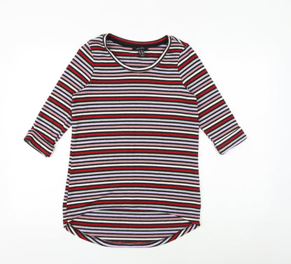 Womens UK Size 8 New Look Multicoloured Basic Blouse