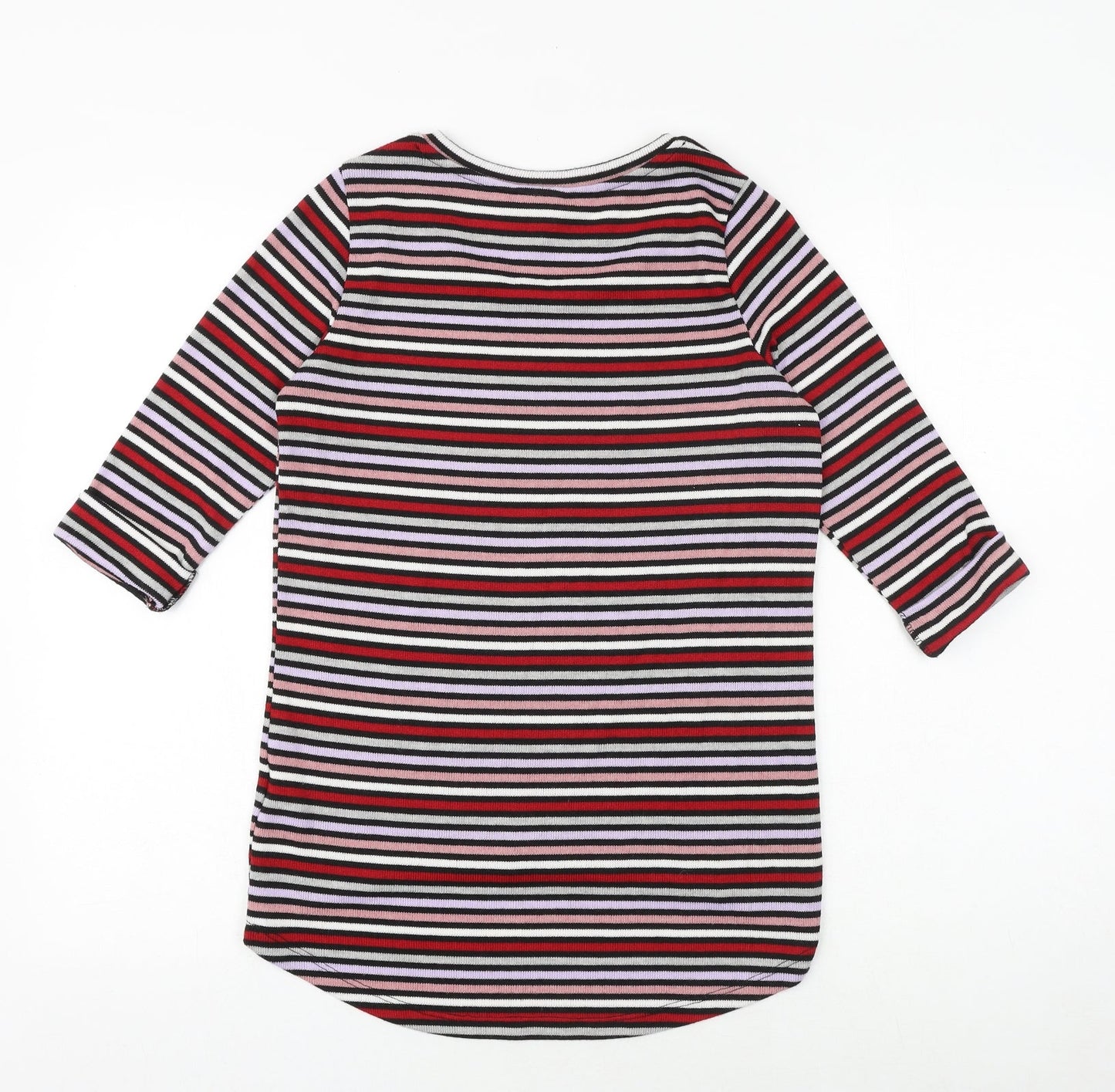 Womens UK Size 8 New Look Multicoloured Basic Blouse