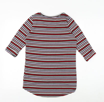 Womens UK Size 8 New Look Multicoloured Basic Blouse
