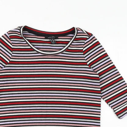Womens UK Size 8 New Look Multicoloured Basic Blouse