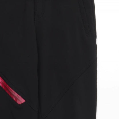 Womens UK Size M Preworn Regular Fit  Black Trousers