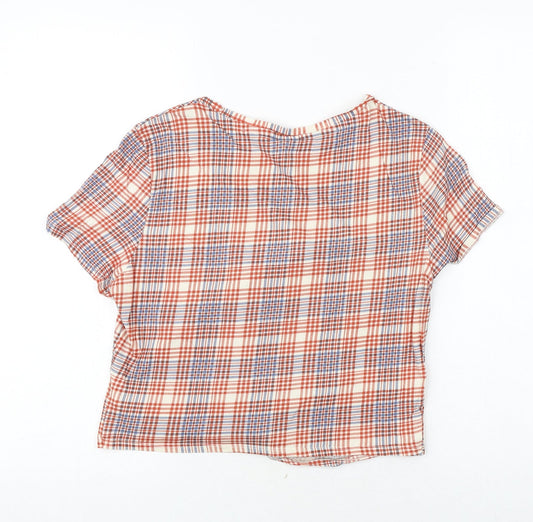 Womens UK Size M H&M Multicoloured Basic Blouse