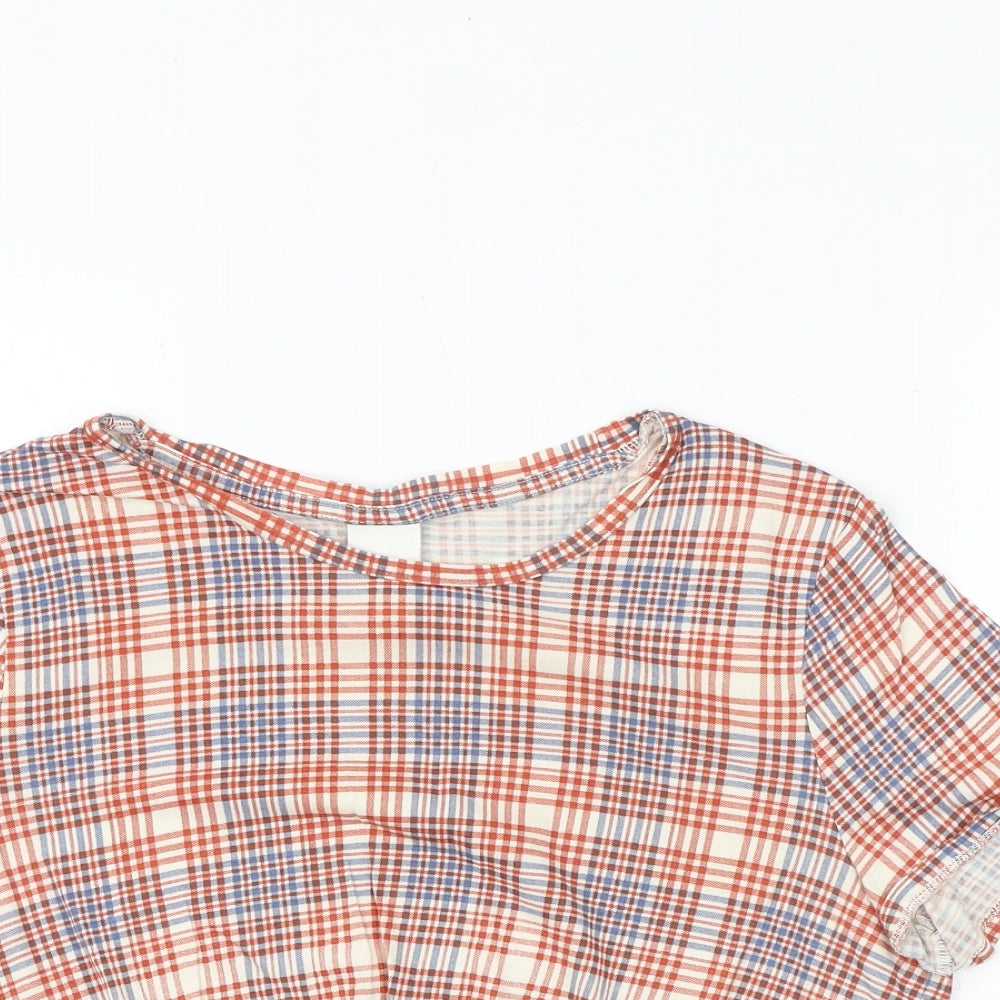 Womens UK Size M H&M Multicoloured Basic Blouse
