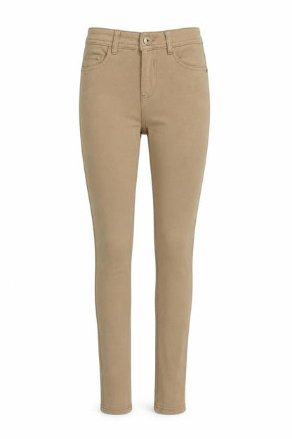 Vs. Miss Girls Brown Polyester Skinny Jeans Size M Regular Zip