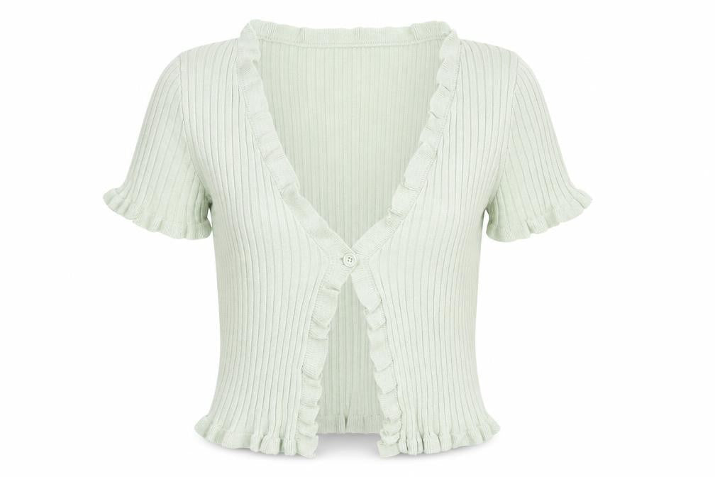 Womens UK Size M H&M Green Cardigan Jumper