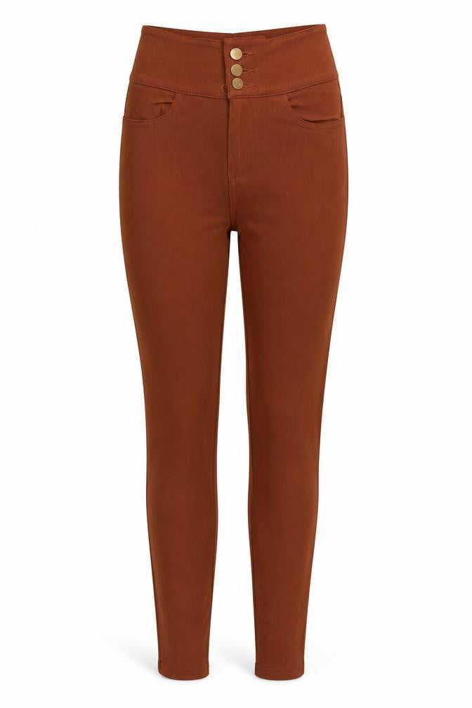 Womens UK Size 26 in Preworn Slim Fit Jegging Brown Jeans