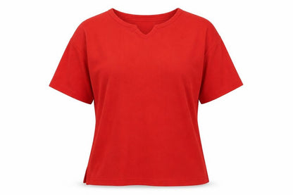 Womens UK Size S Paramour Red Basic T-Shirt