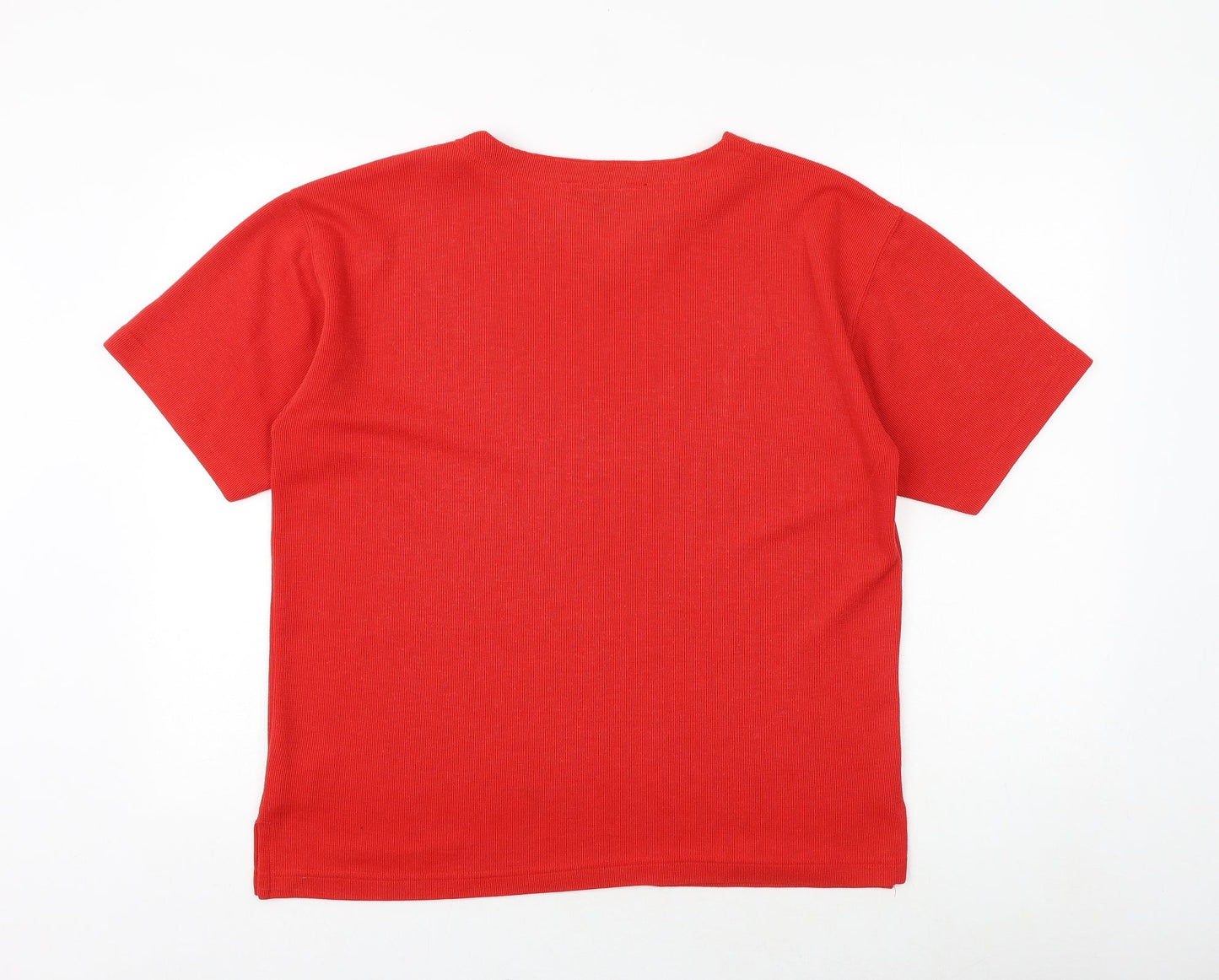 Womens UK Size S Paramour Red Basic T-Shirt