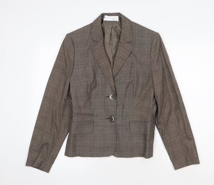 Womens UK Size 14 AMARANTO Regular Brown Suit Jacket