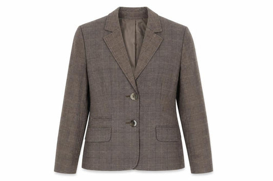 Womens UK Size 14 AMARANTO Regular Brown Suit Jacket