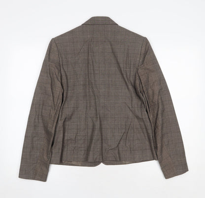 Womens UK Size 14 AMARANTO Regular Brown Suit Jacket