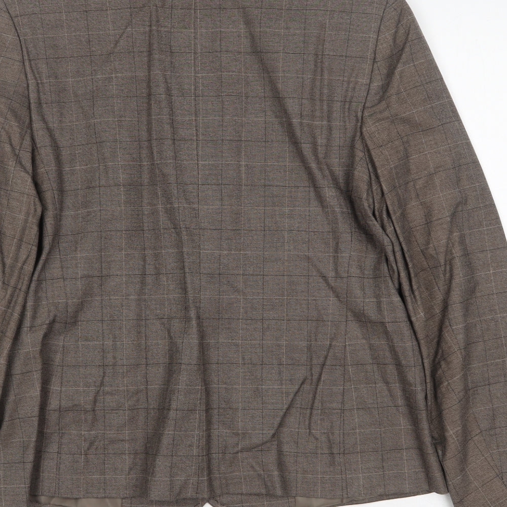 Womens UK Size 14 AMARANTO Regular Brown Suit Jacket