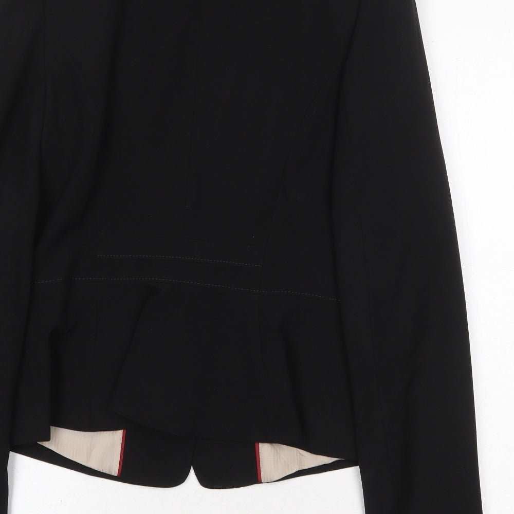 New Look Womens Black Polyester Jacket Blazer Size 12