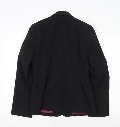 New Look Womens Black Polyester Jacket Suit Jacket Size 12