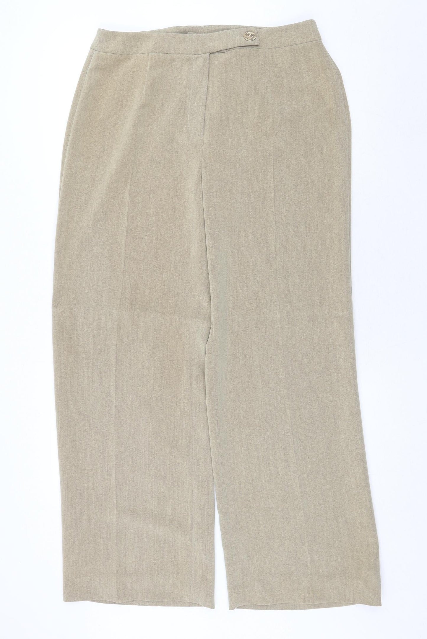 Womens UK Size 14 Alex & Co Regular Fit  Beige Trousers