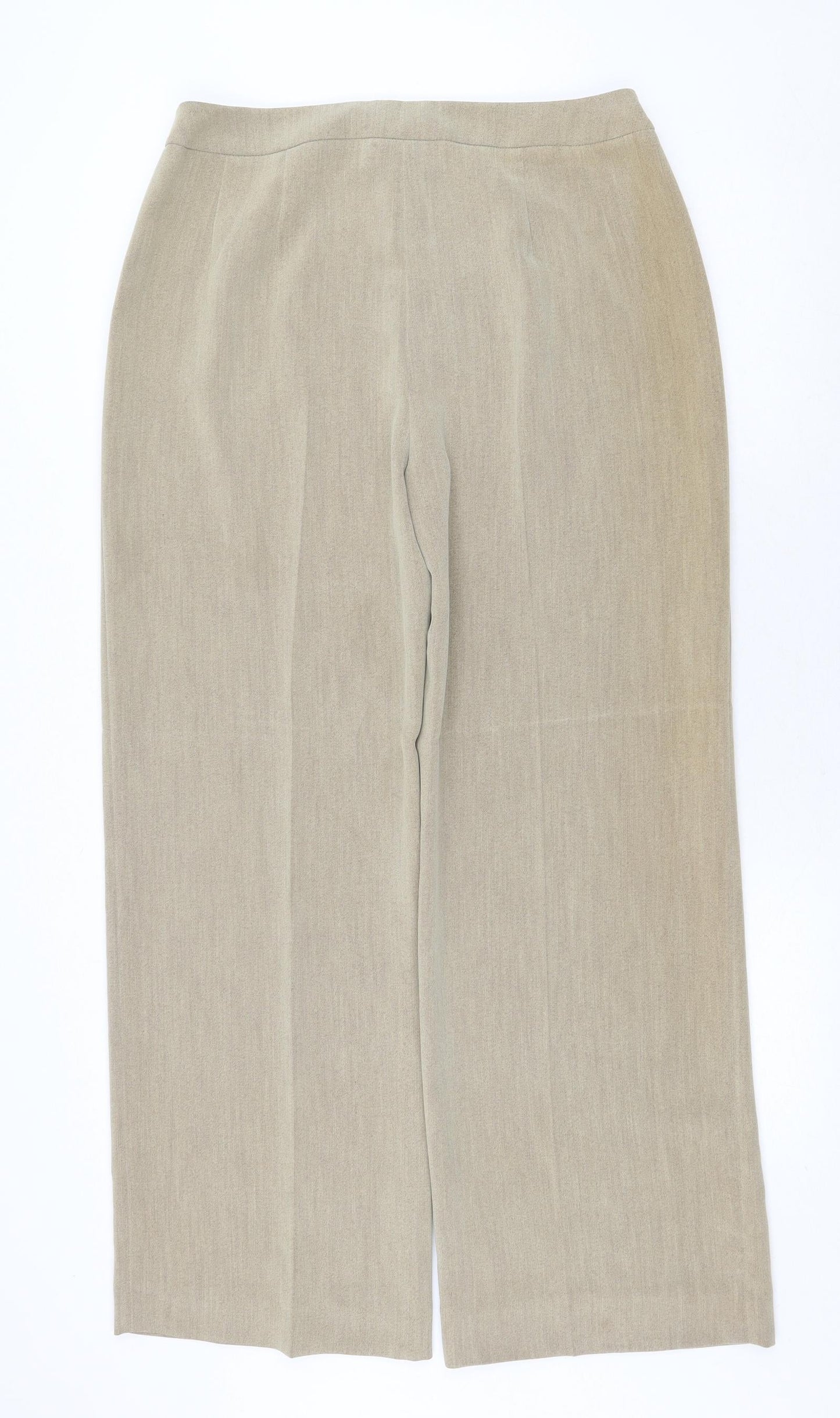Womens UK Size 14 Alex & Co Regular Fit  Beige Trousers