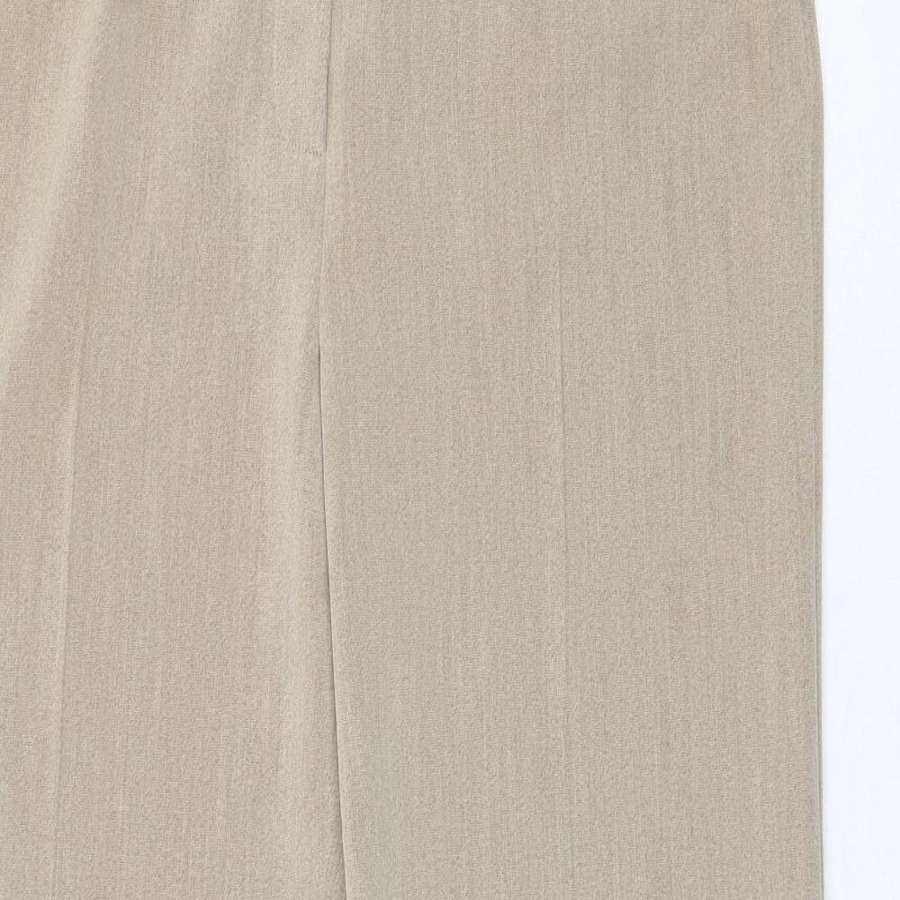 Womens UK Size 14 Alex & Co Regular Fit  Beige Trousers