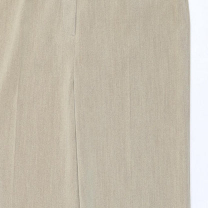 Womens UK Size 14 Alex & Co Regular Fit  Beige Trousers