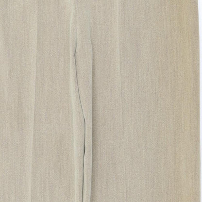 Womens UK Size 14 Alex & Co Regular Fit  Beige Trousers