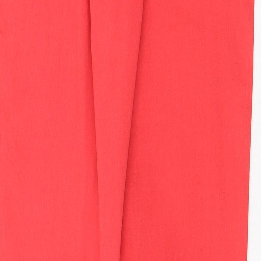 ASOS Womens Red Cotton Skinny Jeans Size 28 in Regular Zip