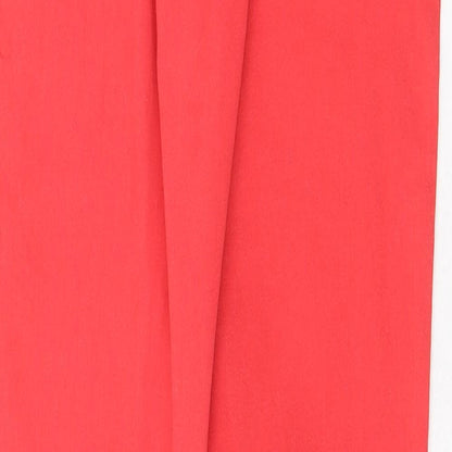 ASOS Womens Red Cotton Skinny Jeans Size 28 in Regular Zip