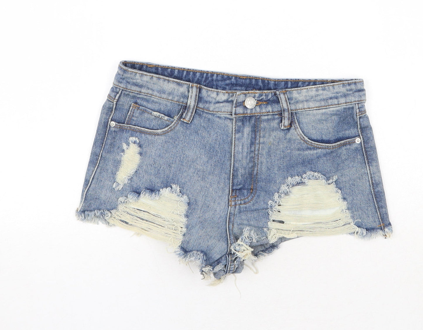 Womens UK Size S Preworn Regular Fit Cut-Off Shorts