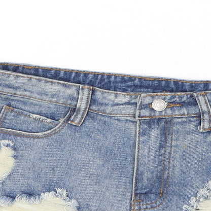 Womens UK Size S Preworn Regular Fit Cut-Off Shorts