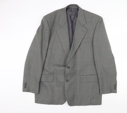 Mens UK Size 44 Essentials Regular Grey Suit Jacket