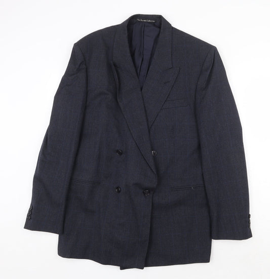 Mens UK Size 40 Burton Regular Blue Suit Jacket
