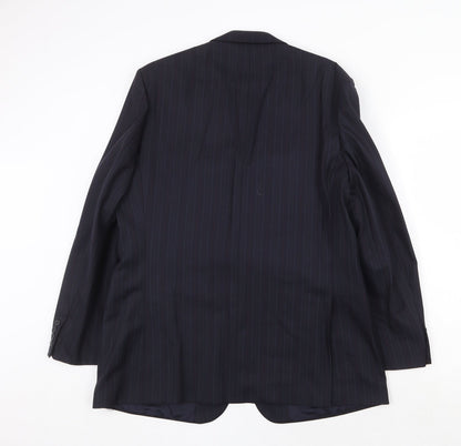 Mens UK Size 44 St Michael Regular Blue Suit Jacket