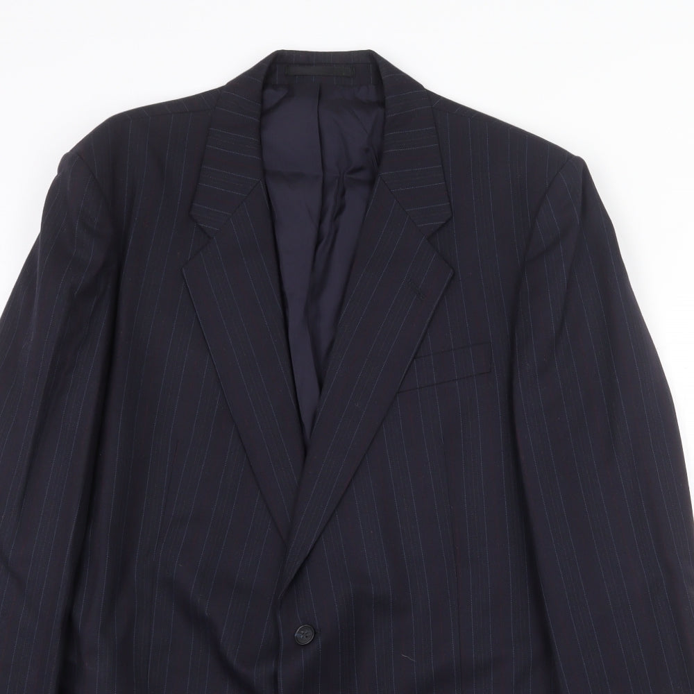 Mens UK Size 44 St Michael Regular Blue Suit Jacket