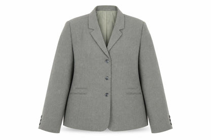 Pola Womens Grey Polyester Jacket Blazer Size 16 Button