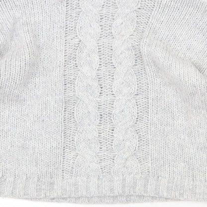 George Womens Grey Round Neck Polyamide Pullover Jumper Size 10