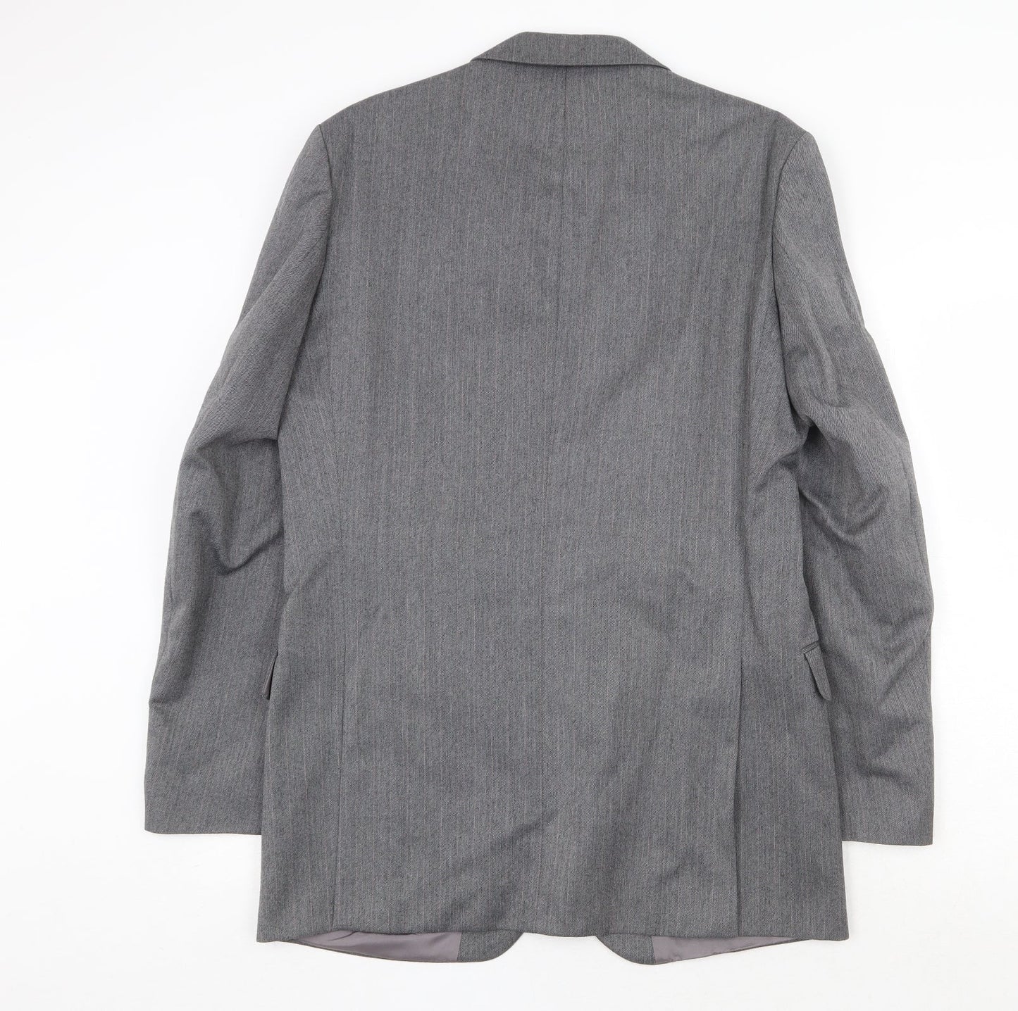 St Michael Mens Grey Wool Jacket Suit Jacket Size 40 Regular