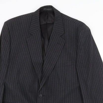 Mens UK Size 46 The Label Regular Grey Suit Jacket