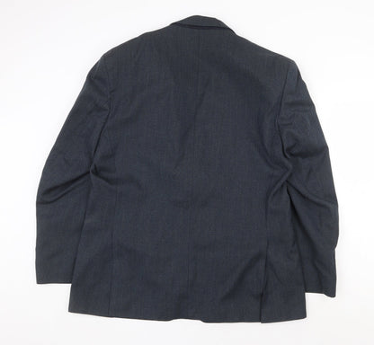 Mens UK Size 44 Scott International Regular Blue Suit Jacket
