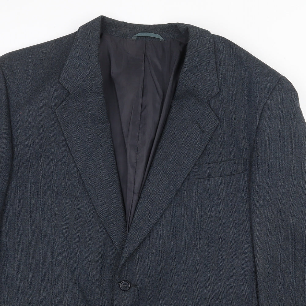 Mens UK Size 44 Scott International Regular Blue Suit Jacket