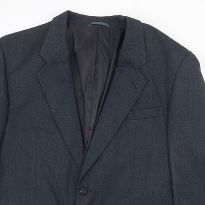 Mens UK Size 44 Scott International Regular Blue Suit Jacket