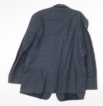 Mens UK Size 46 Canda Regular Blue Suit Jacket