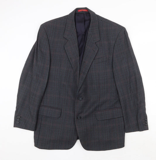 Mens UK Size 40 Debenham & Freebody Regular Blue Suit Jacket